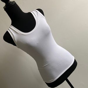 Theory Stretch Tank White One Size Pristine